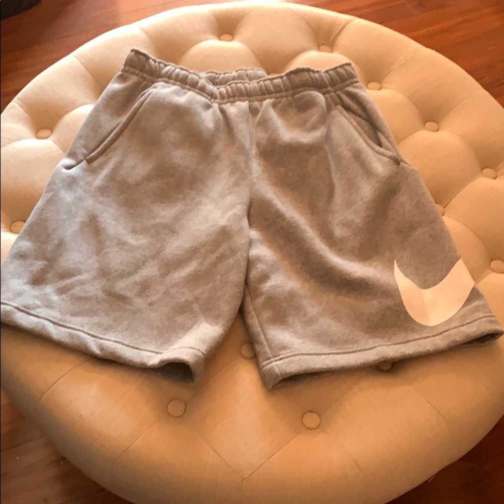 Silver Nike shorts
